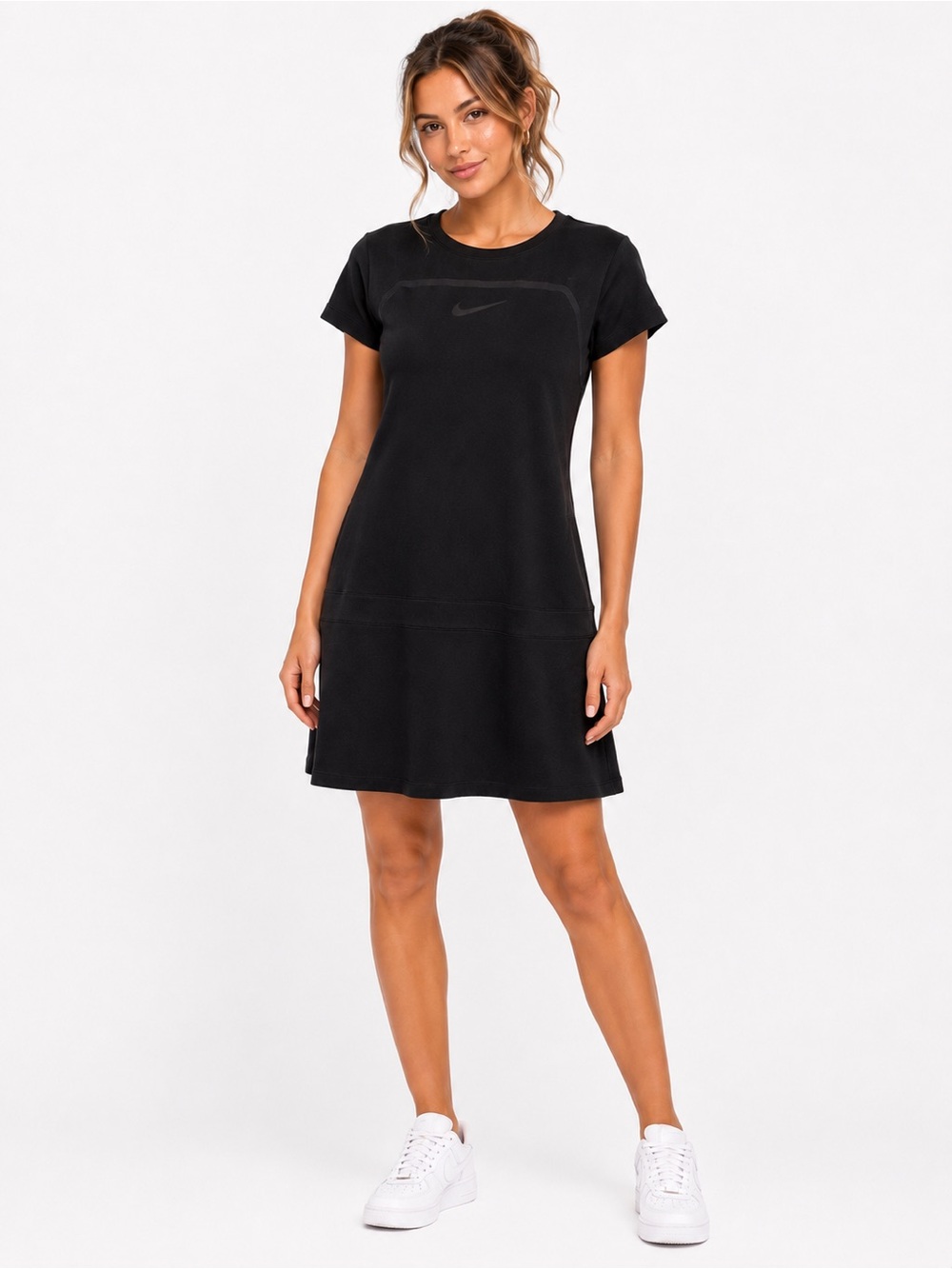Nike Golf Dri Fit Size Large Women’s  Black Short-Sleeve Mini Dress